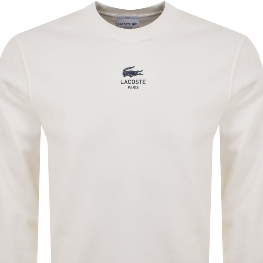 Lacoste Logo Sweatshirt Off White
